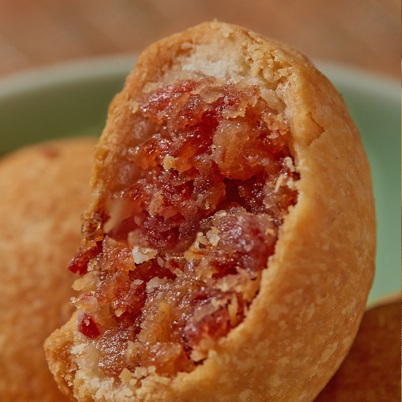 云腿月饼中秋火腿饼滇式酥皮云南特产宣威火腿月饼散装工厂清仓 图 6