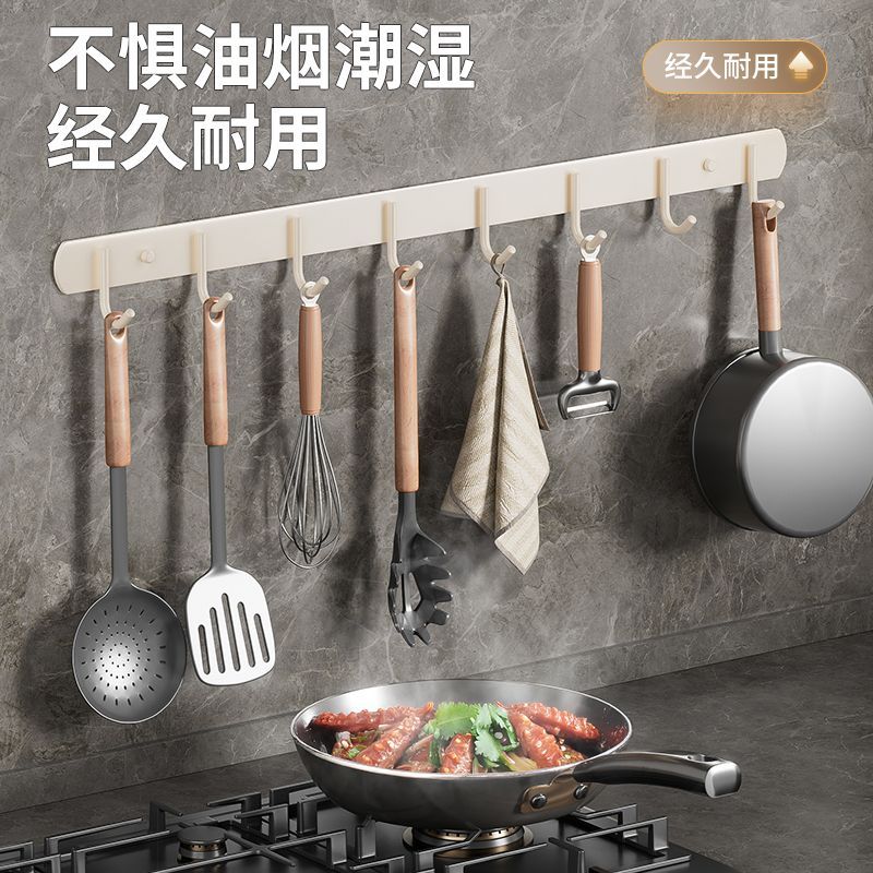 不锈钢免打孔壁挂衣钩门后挂钩墙上浴室厨房卫生间毛巾挂钩架粘钩