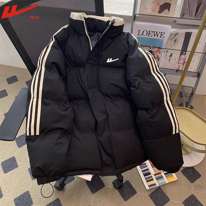 回力男女立领棉服保暖防寒防水宽松大码棉衣时尚百搭休闲上衣外套