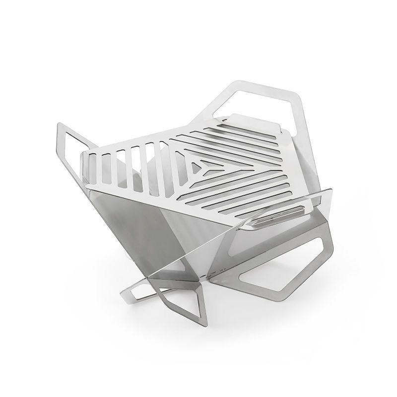 Bærbar grill i rustfrit stål til camping foldbart design_voghion.com