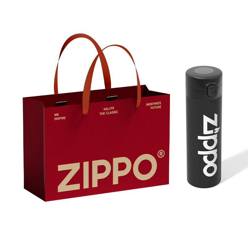 Zippo保温杯450ml大容量便携泡茶杯316不锈钢初高中弹盖保冷杯子 图片 8