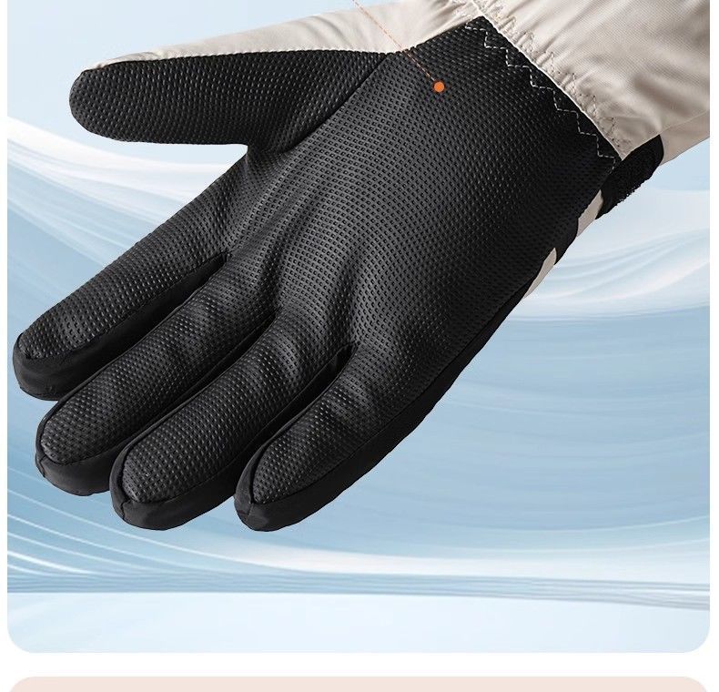 DTUCYCLE Winterhandschuhe für Herren – Warm und winddicht, ideal zum Fahren von Elektromotorrädern und Skifahren, mit Fleece gefüttert und dick gefüttert_voghion.com
