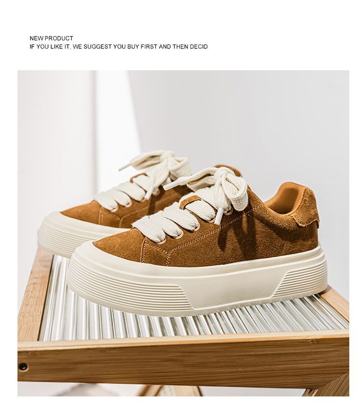 Baskets décontractées pour homme avec semelle épaisse tendance_voghion.com