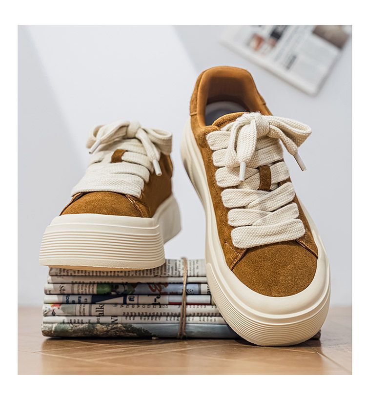 Baskets décontractées pour homme avec semelle épaisse tendance_voghion.com