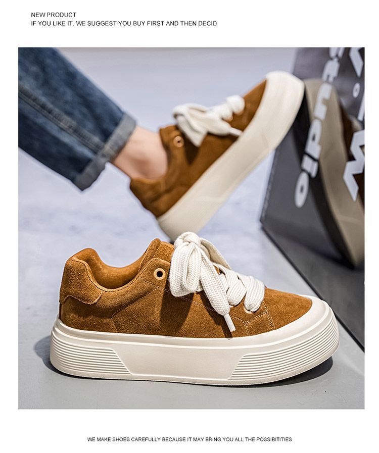 Baskets décontractées pour homme avec semelle épaisse tendance_voghion.com