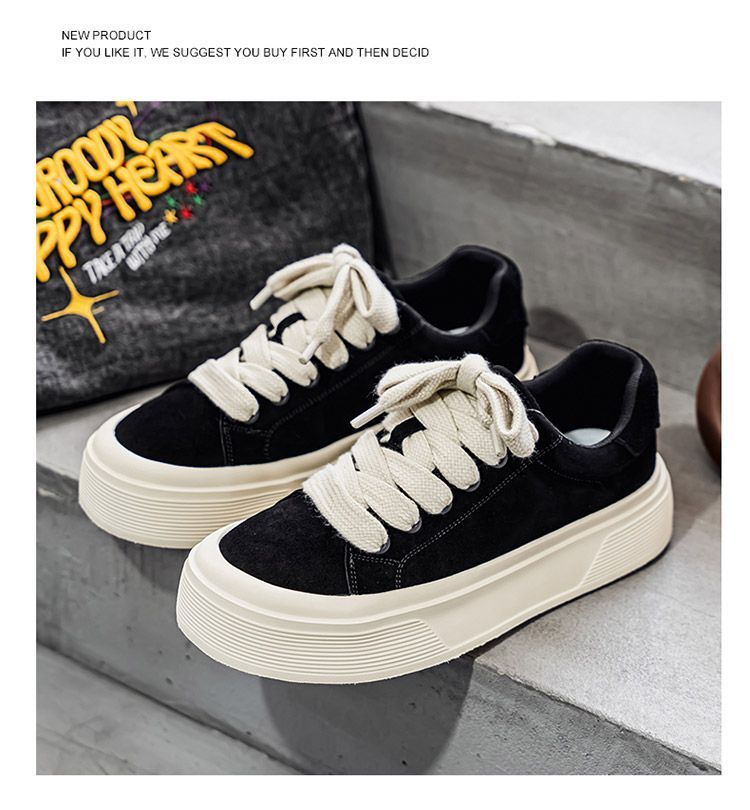Baskets décontractées pour homme avec semelle épaisse tendance_voghion.com