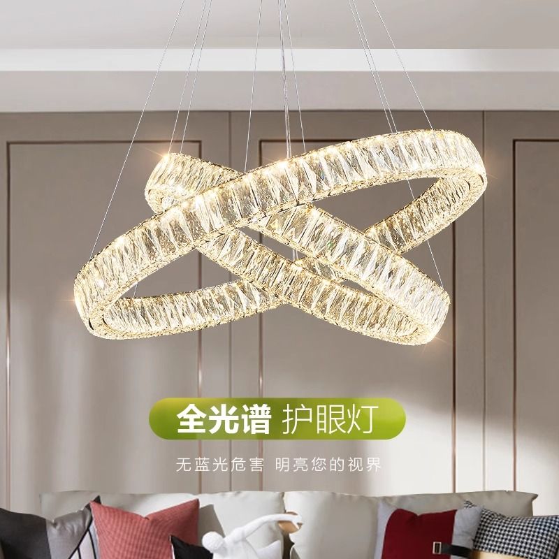 意式后现代简约轻奢水晶吊灯客厅餐厅卧室别墅设计师高颜值灯具