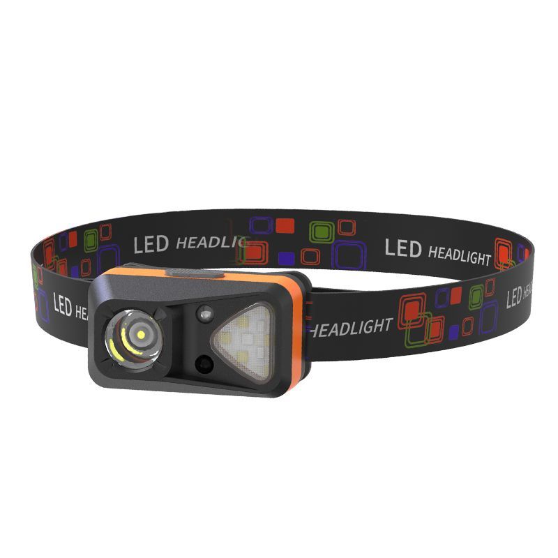 Headlamp Super Bright Rechargeable Head-Mounted High-Intensity Sensor Flashlight Small Portable Night Fishing Light_voghion.com