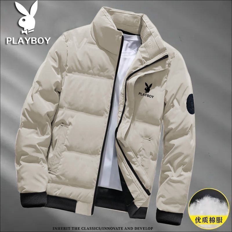清仓花花公子冬季棉衣男士加厚羽绒棉服外套立领青年帅气休闲棉袄