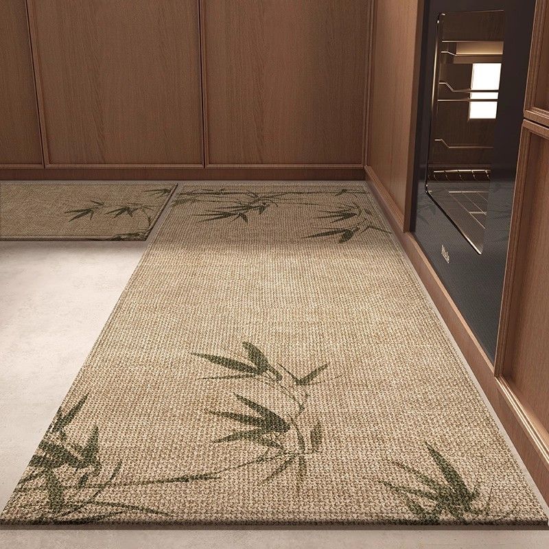 家用厨房专用三防地垫高级比利时绒免洗一擦净长条脚垫室内防摔垫