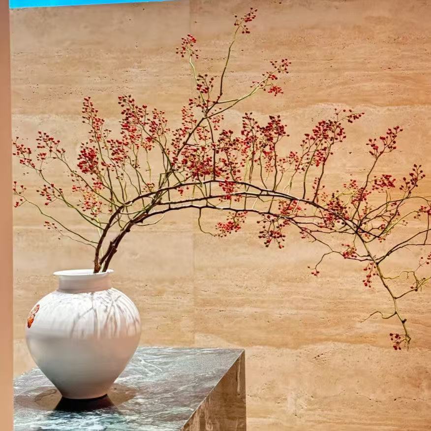 山归来鲜切水培中式插花花材高级山归来室内家居装饰摆件禅意造型 图片 2