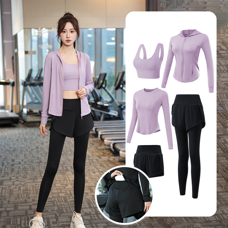 瑜伽服健身房运动跑步套装女晨跑2026新款春夏速干衣初学者健身服【3月24日发完】