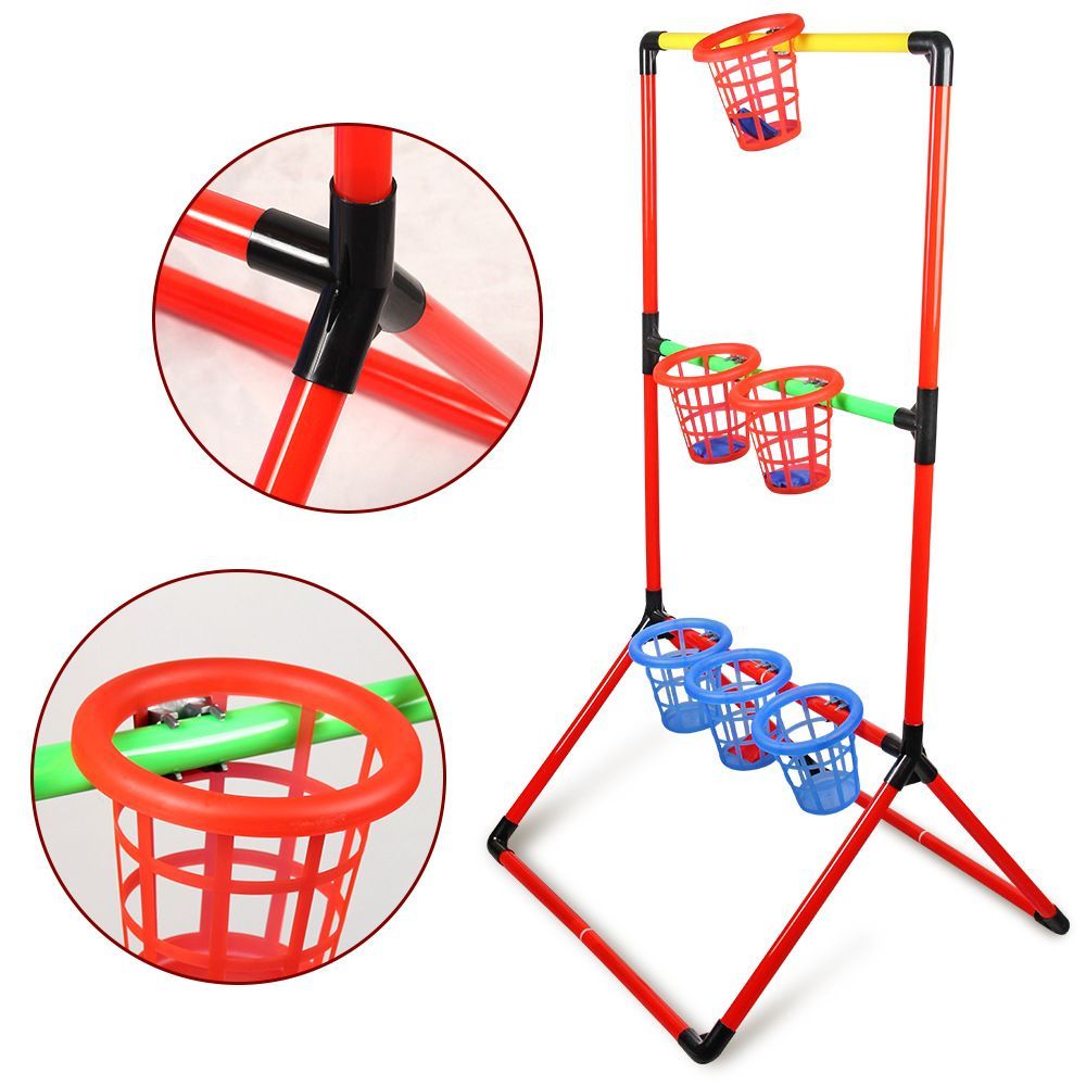 Double panier de basket extérieur et jeu de sac de sable_voghion.com