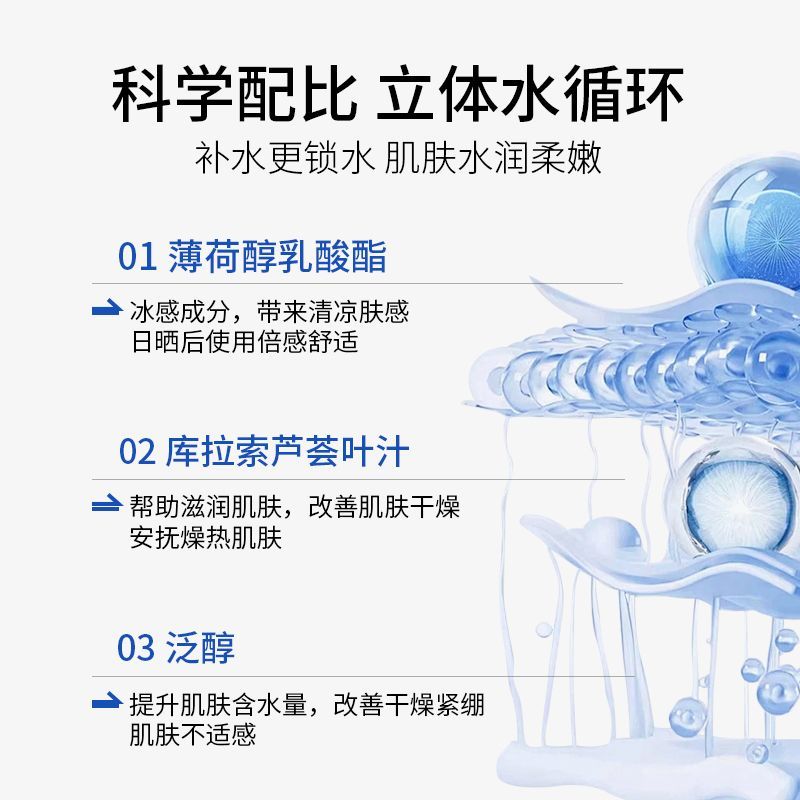 敷益清冰感舒缓水光安护贴 冰膜 面膜3盒 保湿 图片 4