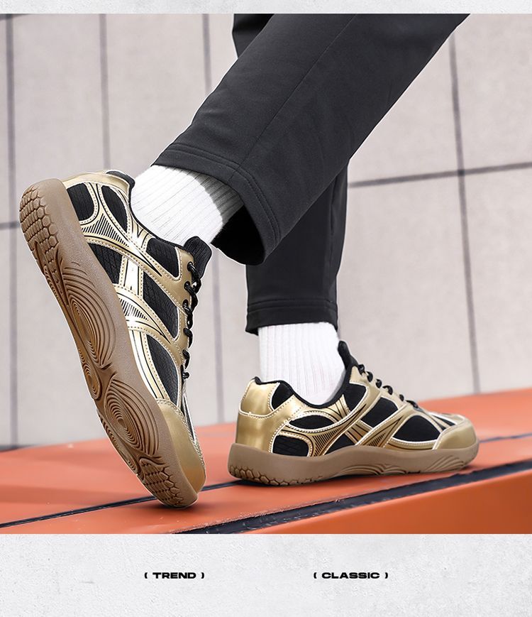 Unisex retro trainingsschoenen brede pasvorm ademend licht_voghion.com
