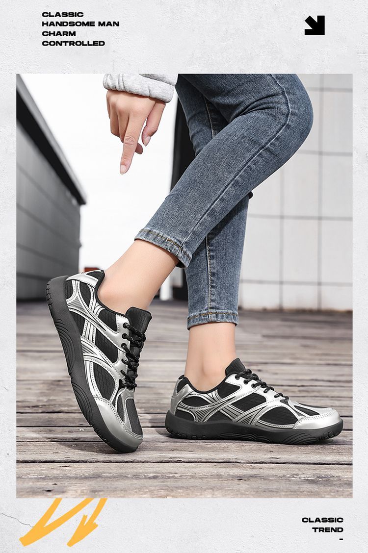 Unisex retro trainingsschoenen brede pasvorm ademend licht_voghion.com