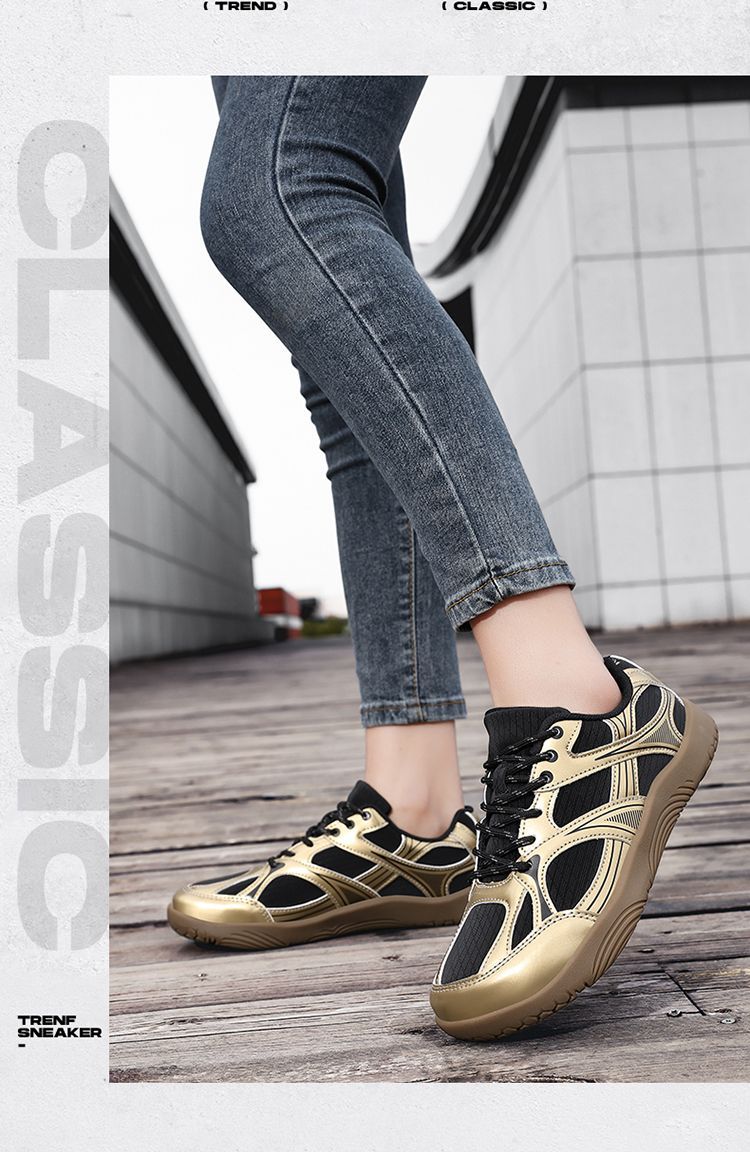 Unisex retro trainingsschoenen brede pasvorm ademend licht_voghion.com