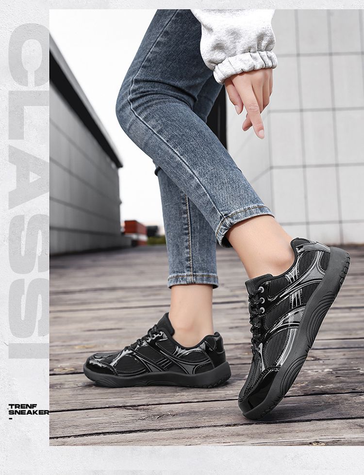 Unisex retro trainingsschoenen brede pasvorm ademend licht_voghion.com