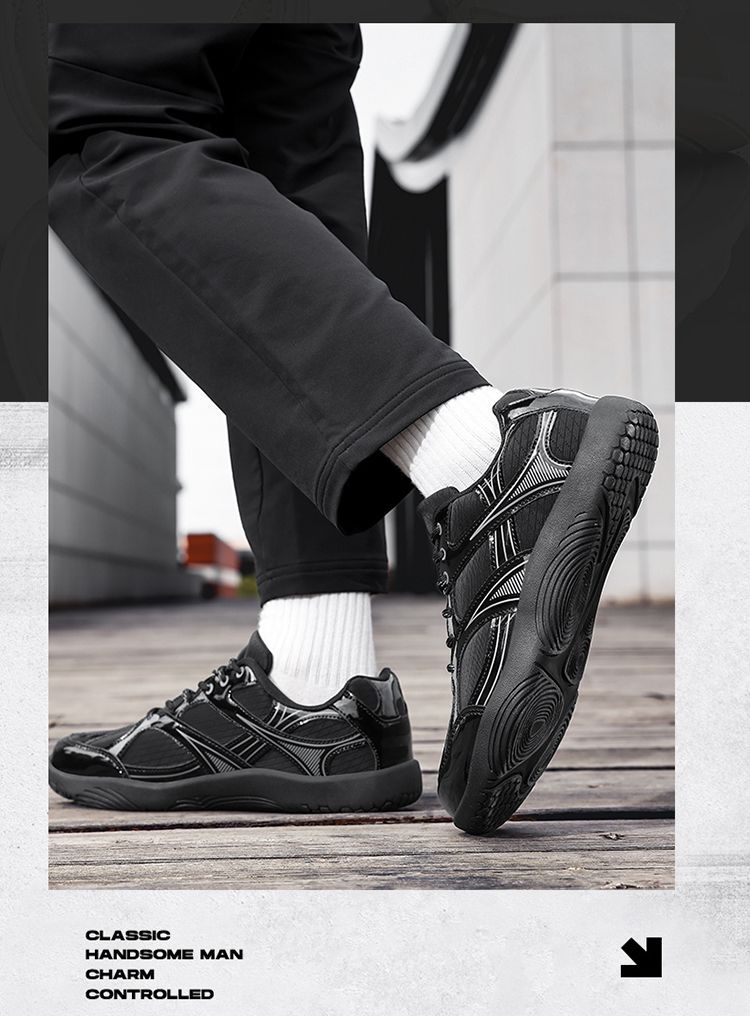 Unisex retro trainingsschoenen brede pasvorm ademend licht_voghion.com