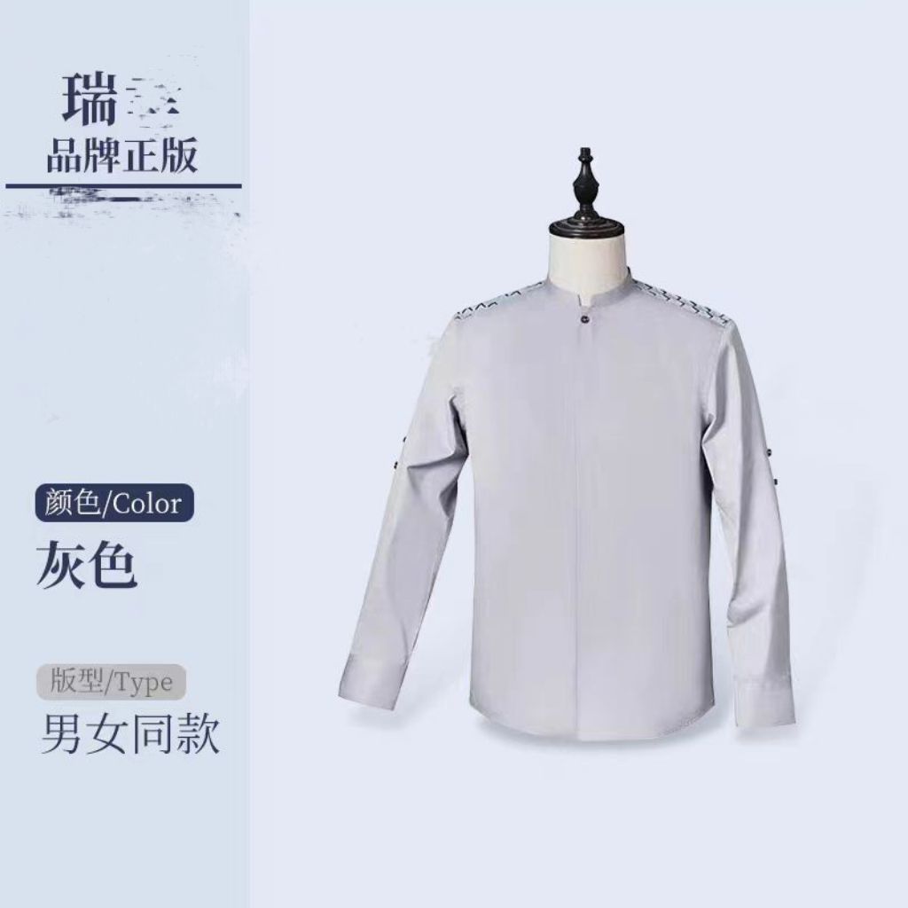 新款小鹿咖啡工作服棉工服衬衫短袖咖啡男女奶茶同款工装大码餐饮