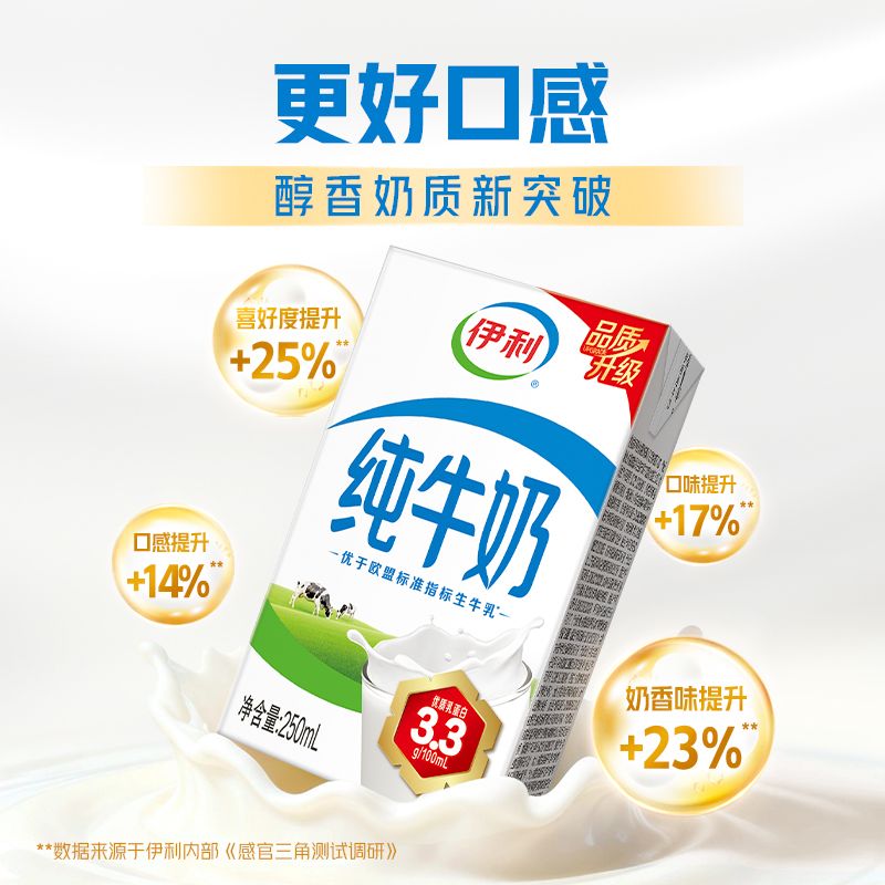 【2月1/2箱】伊利纯牛奶250ml*21盒【带提手】整箱批发学生营养