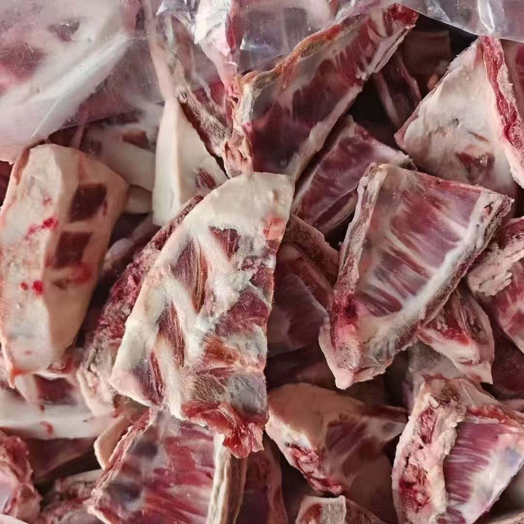 新鲜羊排骨羊排尖羊肉内蒙煲汤原切羊排骨无拼接肥瘦相间烧烤批发