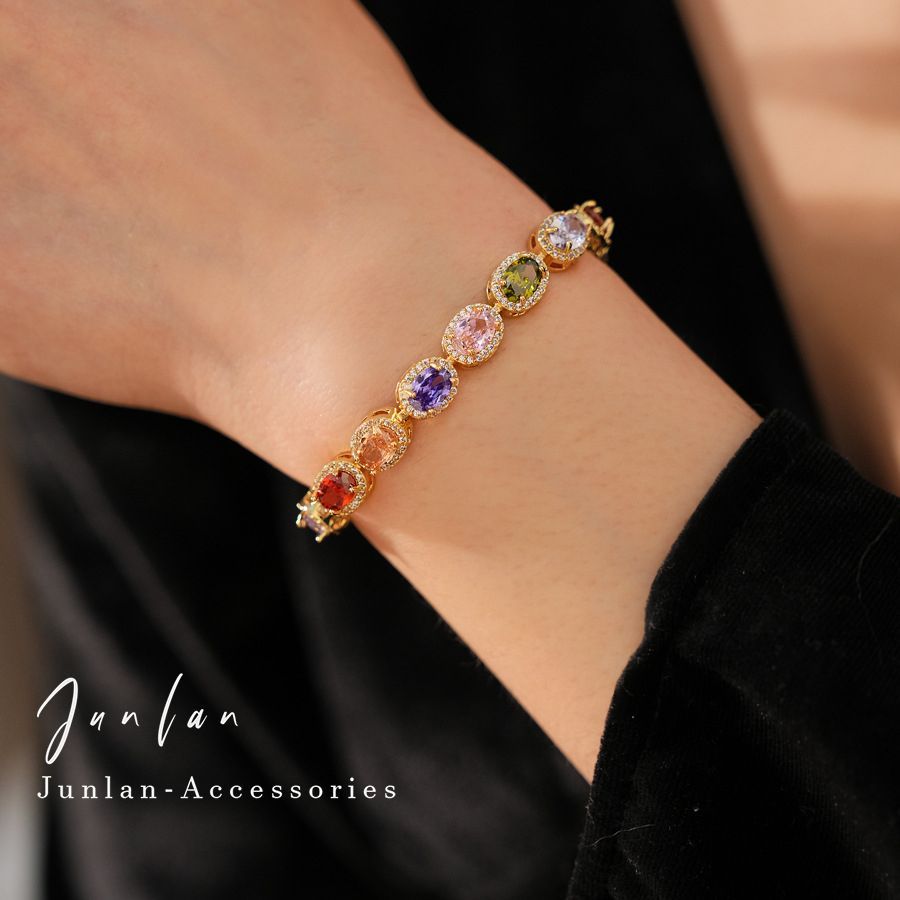 Vintage Zircon Buckle Bracelet detail image 8