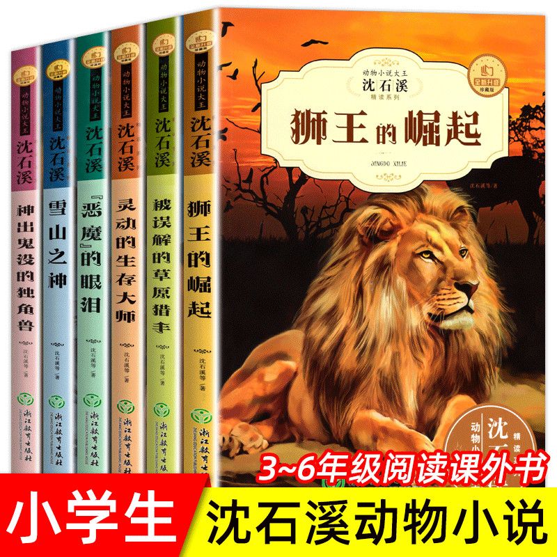 沈石溪动物小说系列全套狮王的崛起 三四五六年级课外书必读阅读