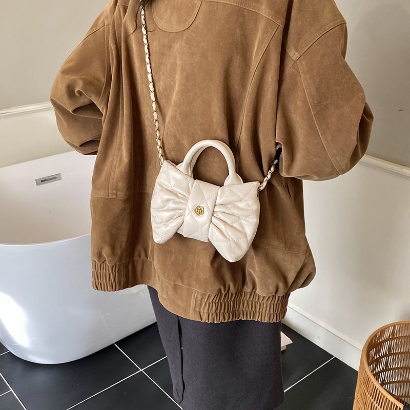 Borsa a tracolla piccola da donna 2026, nuova, alla moda, versatile, con fiocco plissettato, mini borsa elegante per bambini_voghion.com