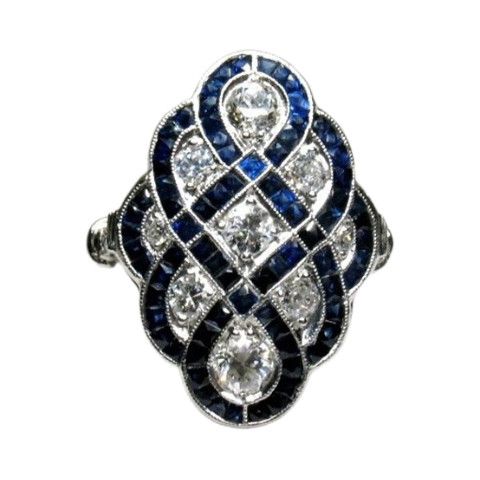 Bague saphir designer design fermé pour style tendance_voghion.com
