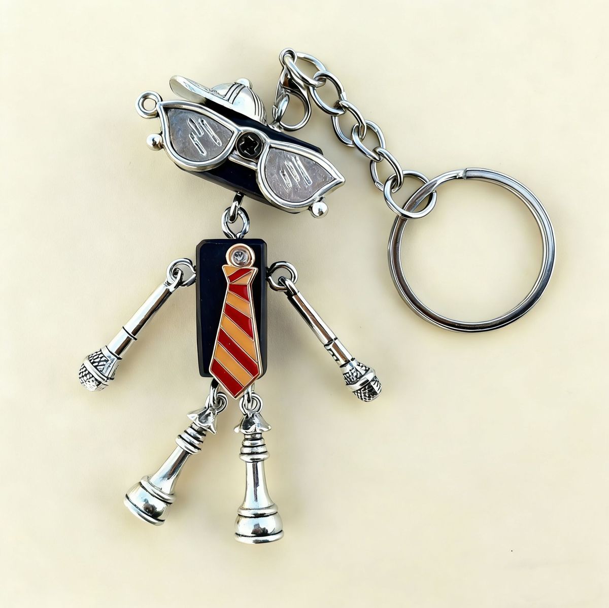 Handmade Punk Robot Pendant Necklace For Students Graduation Gift_voghion.com