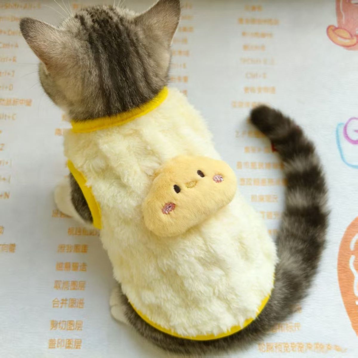 猫猫狗狗衣服保暖加绒双面绒背心加厚绒冬季防寒可爱幼犬小型宠物
