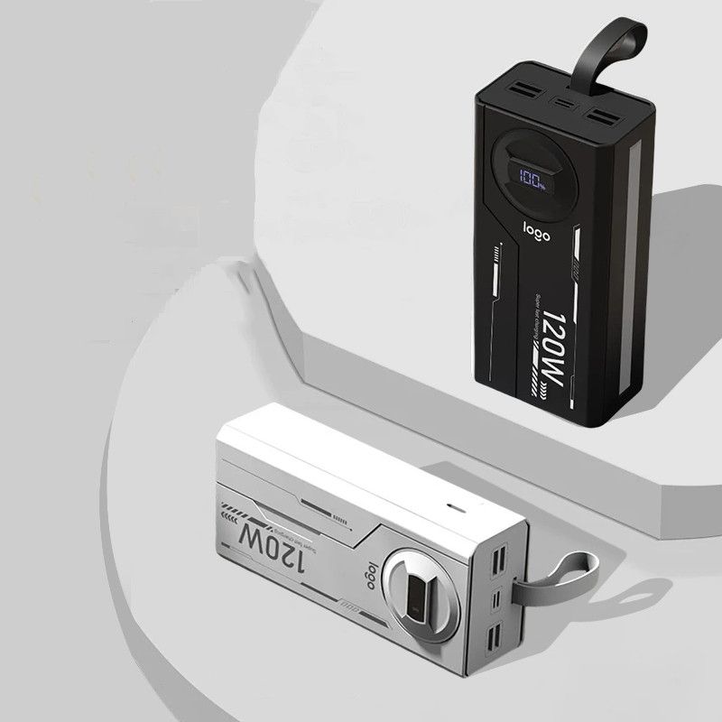 Power bank 60000mah con cable integrado carga ultra rápida_voghion.com