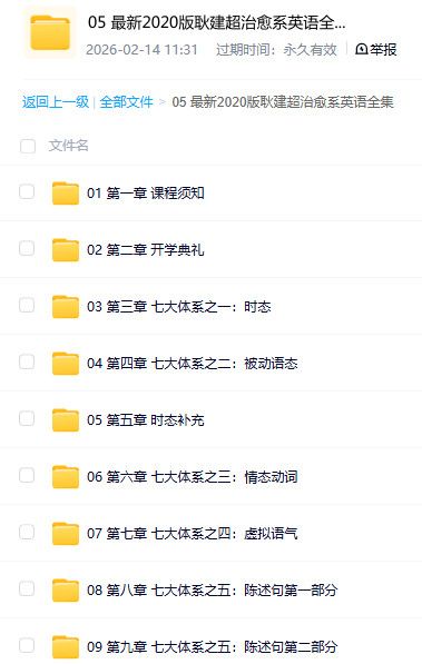 耿建超 2020 治愈系英语全集 实用英语学习资料 百度网盘资源 耿建超 2020 治愈系英语全集 实用英语学习资料 百度网盘资源