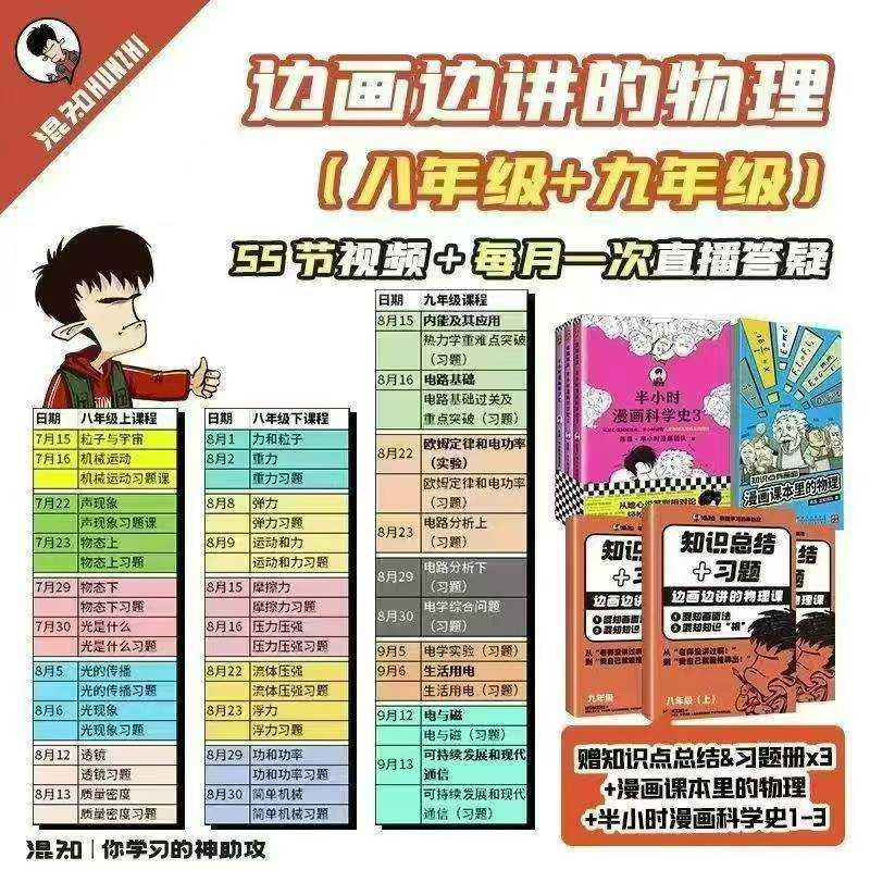 混子哥「边画边讲的物理课」｜初中物理提分神器