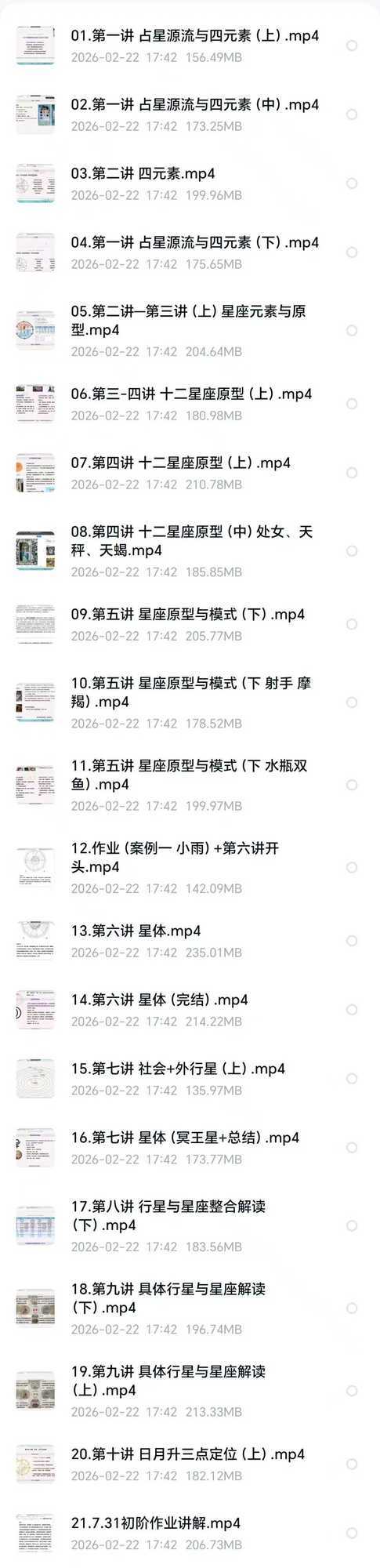 卡戎与我星星计划能量占星学课程（初级 + 进阶） 通灵占星 + 西塔疗愈 + 灵气显化解盘教程全集