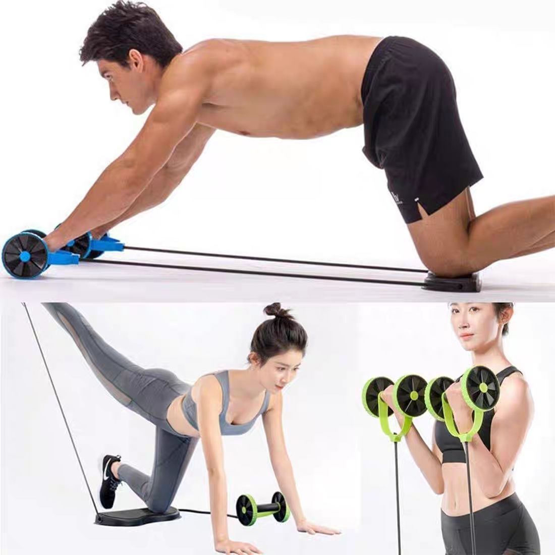 Multifunctional Wheel With Automatic Rebound Men Women, A Magical Tool For Weight Loss And Abdominal Exercise, Home_voghion.com