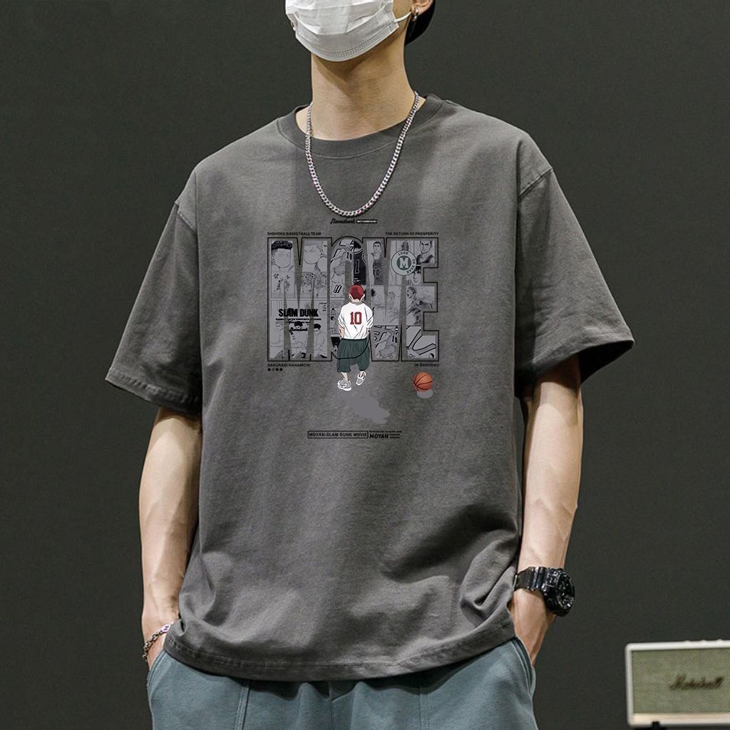 2025纯棉短袖夏季宽松韩版美式新款潮牌