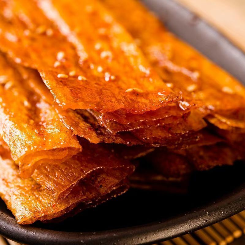 (8.78*8大包萍乡风味辣片80儿时手撕豆皮辣条老式怀旧萍乡风味)