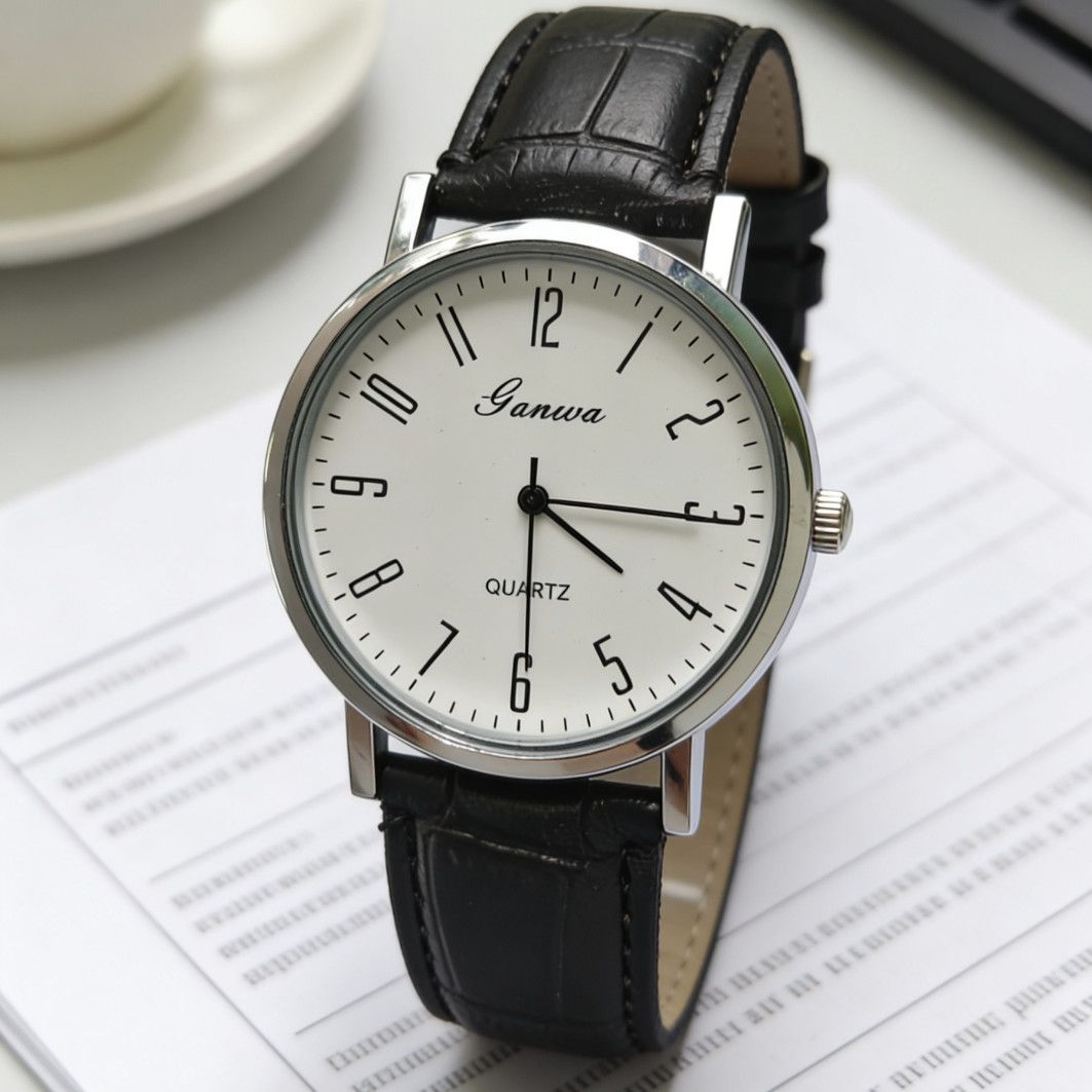 Orologio da uomo al quarzo classico nero business_voghion.com