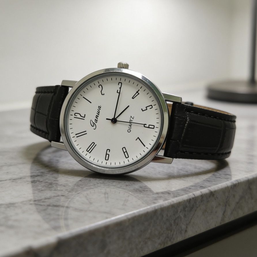 Orologio da uomo al quarzo classico nero business_voghion.com