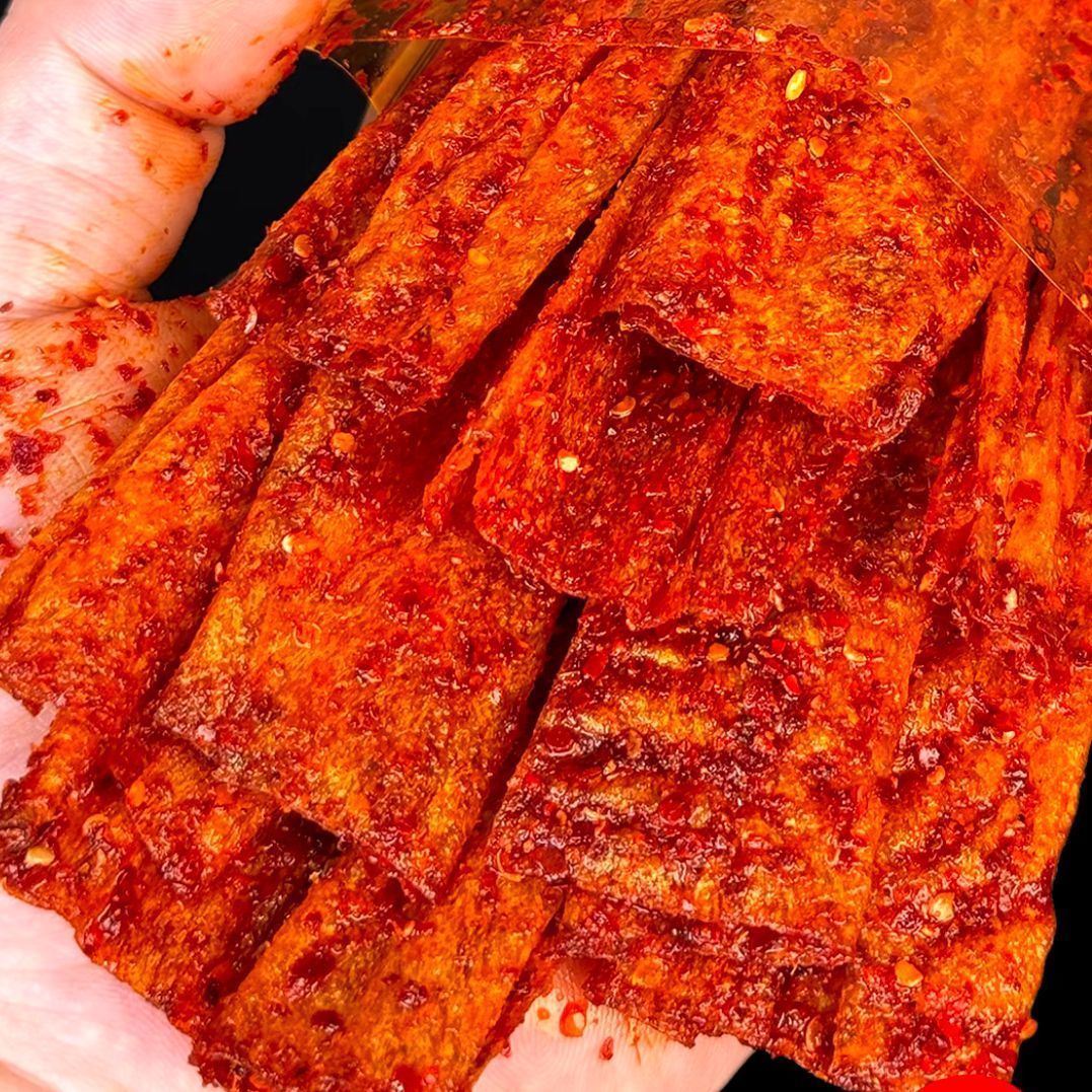 (8.78*8大包萍乡风味辣片80儿时手撕豆皮辣条老式怀旧萍乡风味)