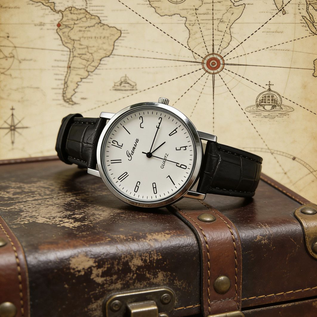 Orologio da uomo al quarzo classico nero business_voghion.com