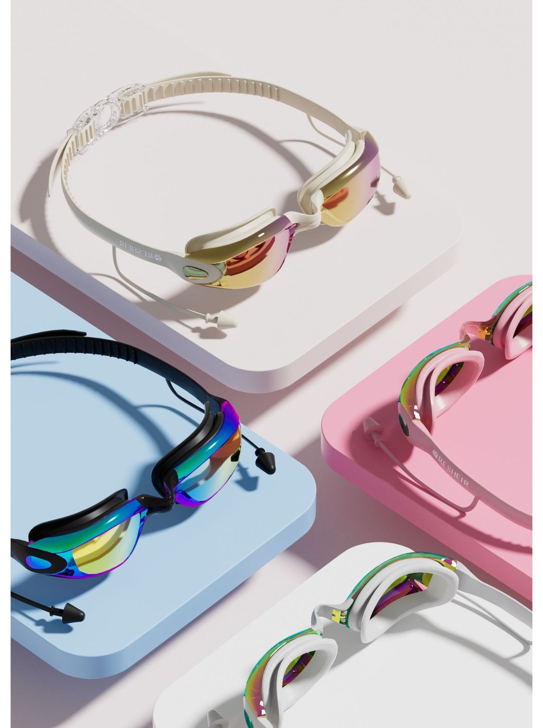 Dambadmössa för långt hår stor och vattentät med tryck_voghion.com