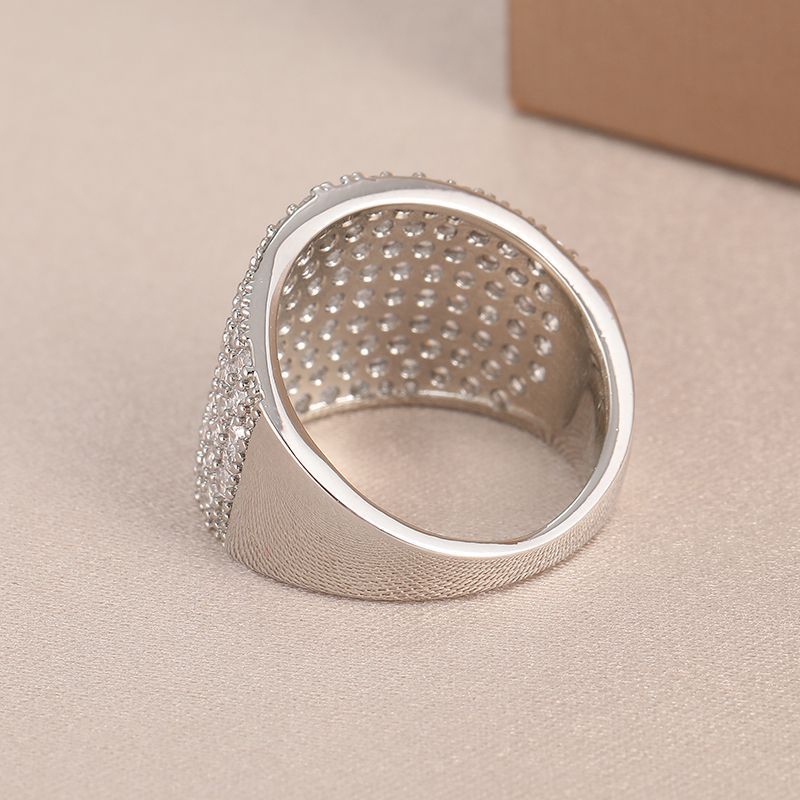 Breiter Diamantring Für Damen Luxuriöser Statement Schmuck_voghion.com
