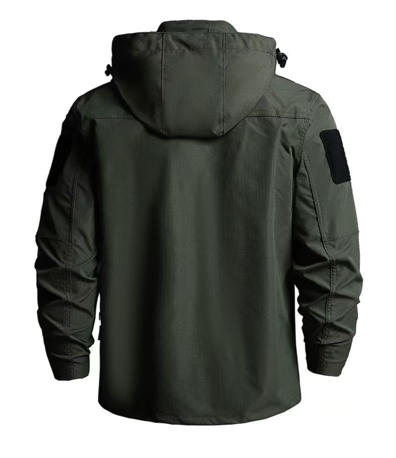Outdoor Tactical Softshell Jacket Stretch Suit For Men, Waterproof Windproof Spring/Autumn Coat, Functional_voghion.com