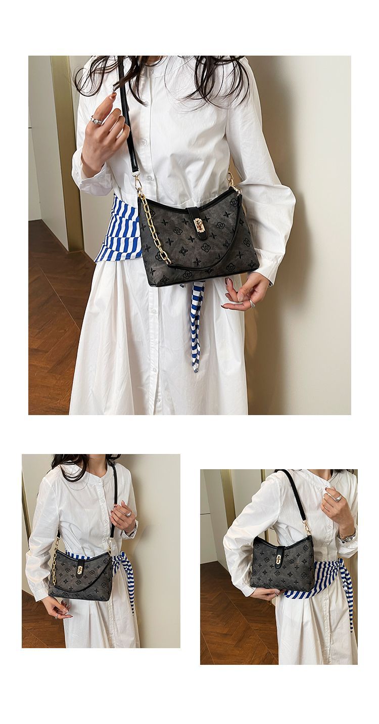 Trendy Classic Printed Women's Shoulder Bag Versatile Design_voghion.com
