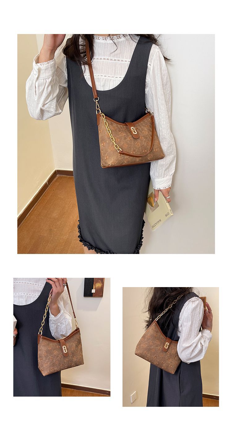 Trendy Classic Printed Women's Shoulder Bag Versatile Design_voghion.com