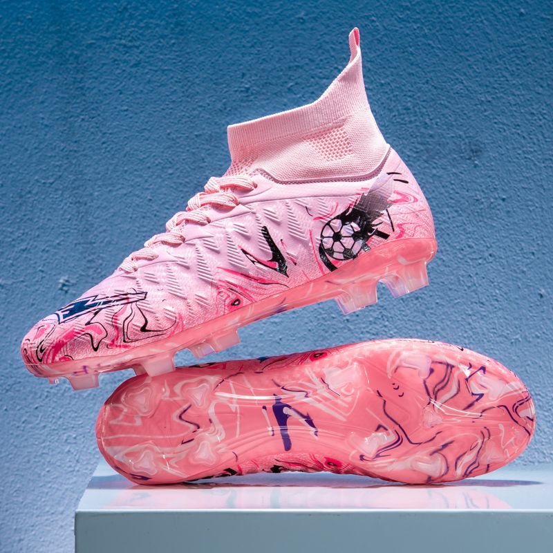 New High-top For Men And Women Students, TFAG Professional Adult Outdoor Artificial Turf Competition Football Shoes_voghion.com