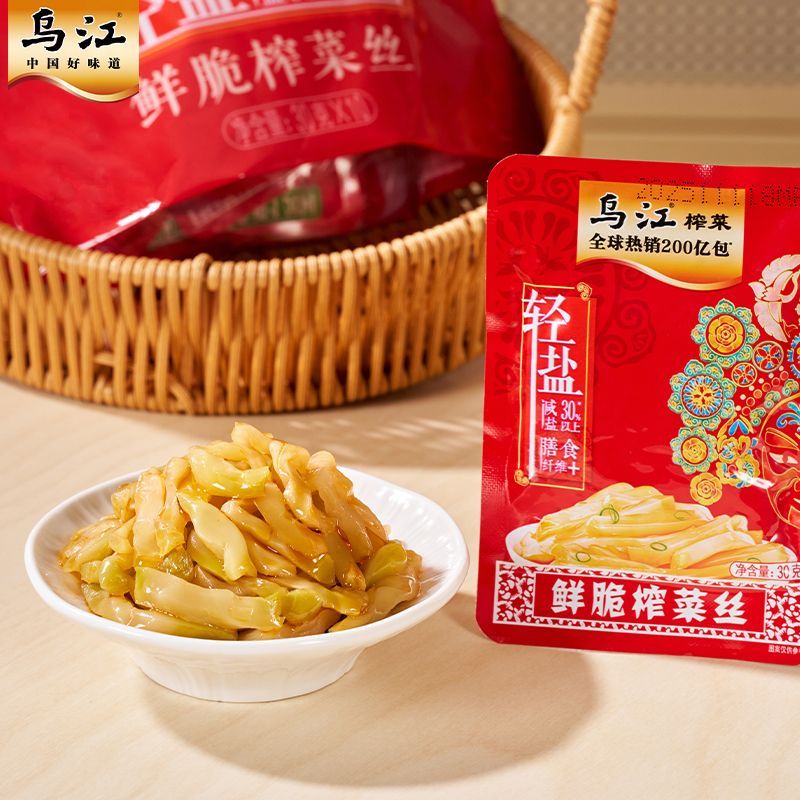 乌江榨菜鲜脆榨菜丝30g*10袋开味佐餐下饭菜咸菜 图片 7